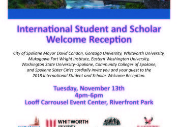 International Student and Scholar Welcome Reception - Nov 13