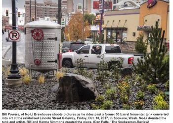 No-Li beer tank centerpiece of new Spokane ‘gateway’