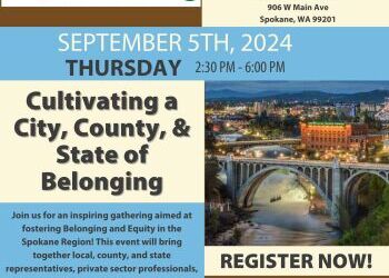State office of Equity and Spokane City invite you to a gathering on Sep 5th