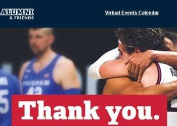 A big thank you from Gonzaga