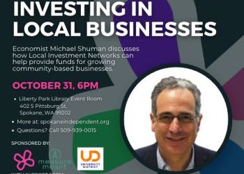 Economist Michael Shuman to present to SIMBA Oct 31