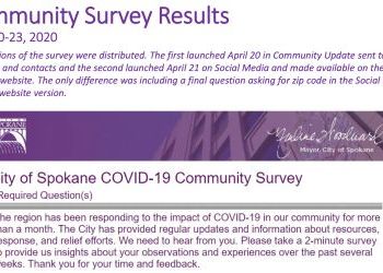 STRONG RESPONSE TO CITY'S COVID-RESPONSE SURVEY