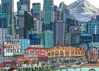 University District featured in United Airlines magazine
