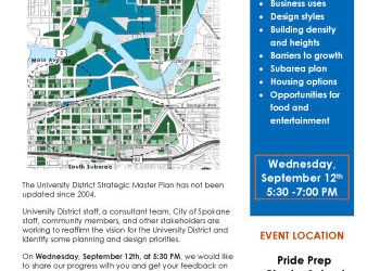 University District Public Forum - Strategic Master Plan Update -  Sept 12