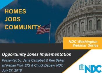 National Development Council (NDC) July 27 Opportunity Zones Webinar